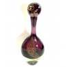 Large Blown Glass Bottle With Gold Sequins By Jean-claude Novaro 44cm