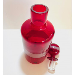 Glass bottle "A fasce" by Fulvio Bianconi for Venini 1950s