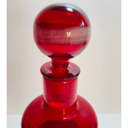 Glass bottle "A fasce" by Fulvio Bianconi for Venini 1950s