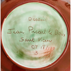 Jean Picart le Doux Sant Vicens earthenware dish