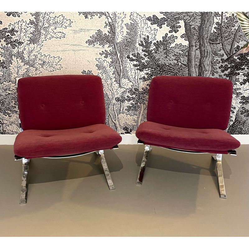 Olivier Mourgue “joker” Armchairs For Airborne 1970s