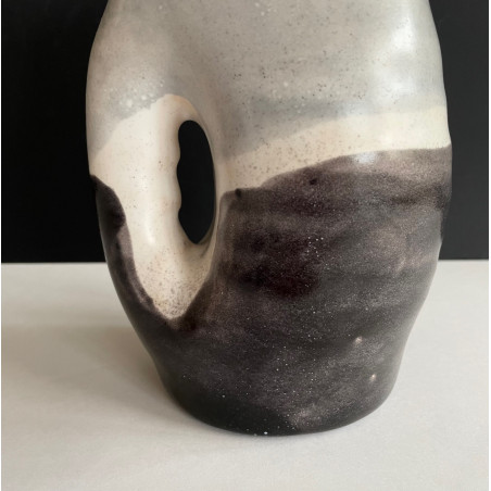 Earthenware pitcher vase by Mado Jolain 1960s