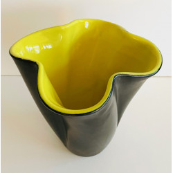 Large "corolla" vase Elchinger France 1960s