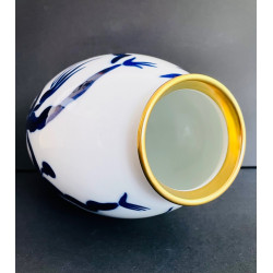 “Bacchanale” vase in Limoges porcelain by Hervé Van der Straeten for Bernardaud
