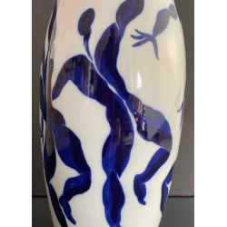 “Bacchanale” vase in Limoges porcelain by Hervé Van der Straeten for Bernardaud