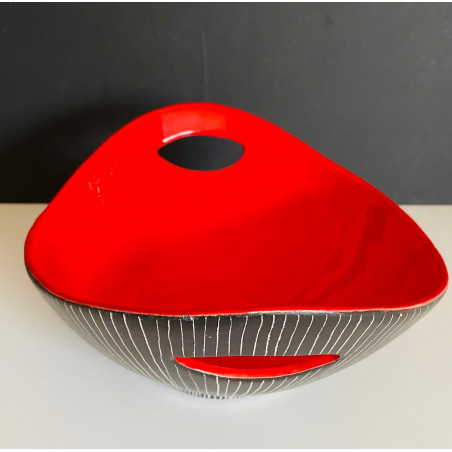Grande coupe en céramique Jean de lespinasse Vallauris modèle 561