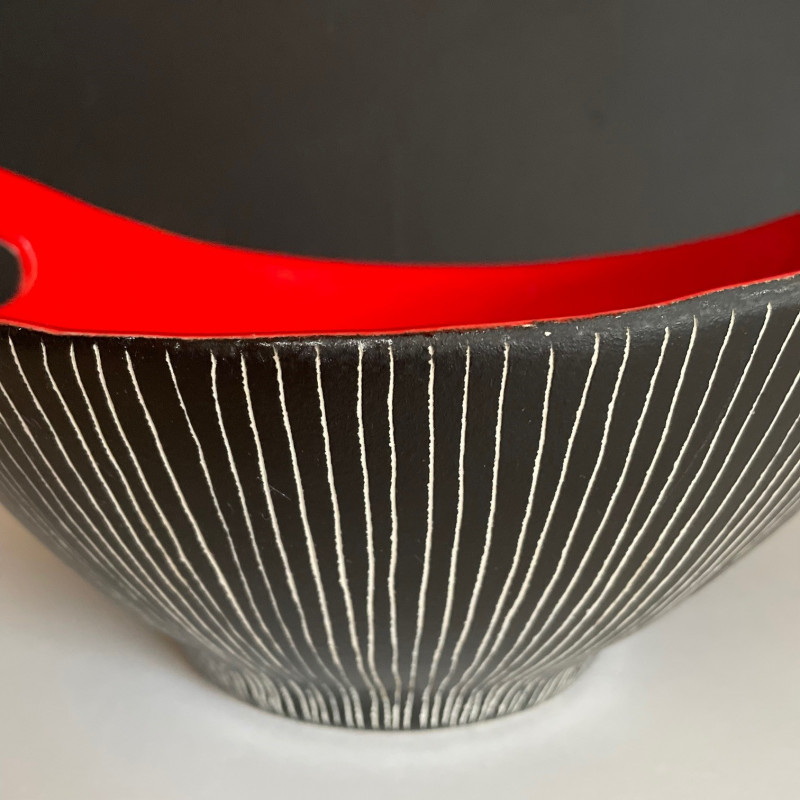 Large ceramic bowl Jean de Lespinasse Vallauris