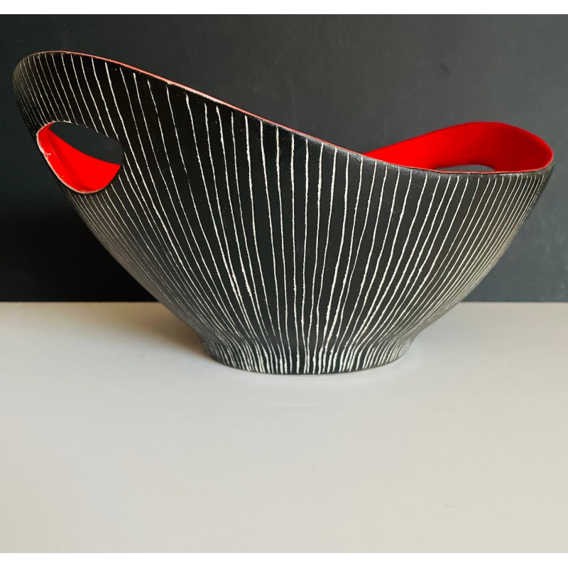 Large ceramic bowl Jean de Lespinasse Vallauris