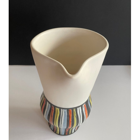 Grand vase pichet en faïence par Roger Capron Vallauris