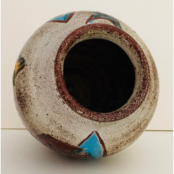 Africanist ceramic vase from Accolay 1960s