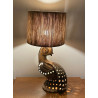 Rare lampe sculpture zoomorphe Accolay années 70