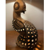 Rare lampe sculpture zoomorphe Accolay années 70