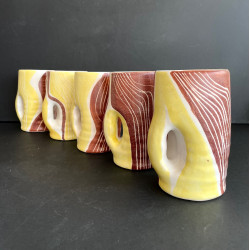 Series of 5 earthenware...