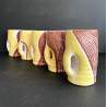 Series of 5 earthenware mugs by Mado Jolain