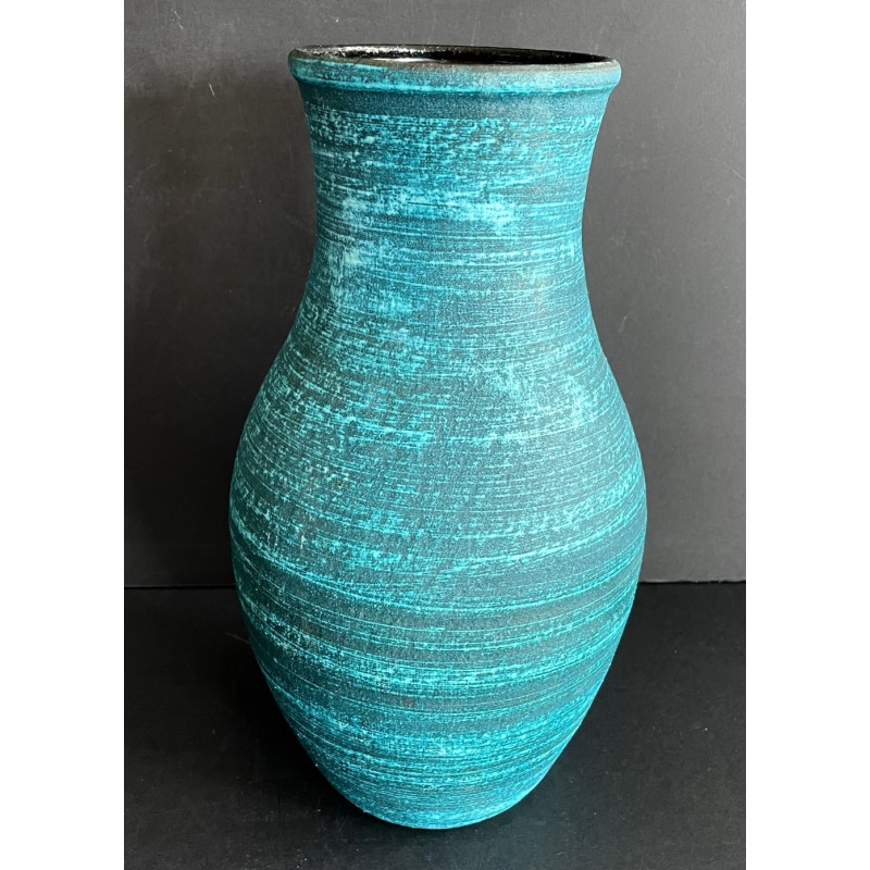 Vase bleu Accolay série "Gauloise"