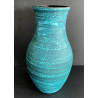 Vase bleu Accolay série "Gauloise"