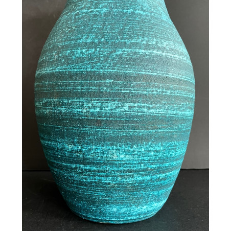 Vase bleu Accolay série "Gauloise"