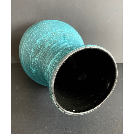 Vase bleu Accolay série "Gauloise"