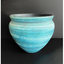 Vase cachepot en céramique d'Accolay série "Gauloise"