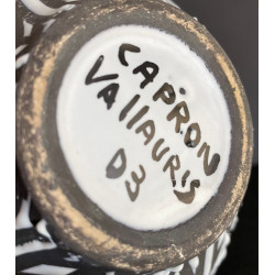 Bouteille "Whisky" en faïence par Roger Capron Vallauris