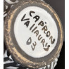 Bouteille "Whisky" en faïence par Roger Capron Vallauris