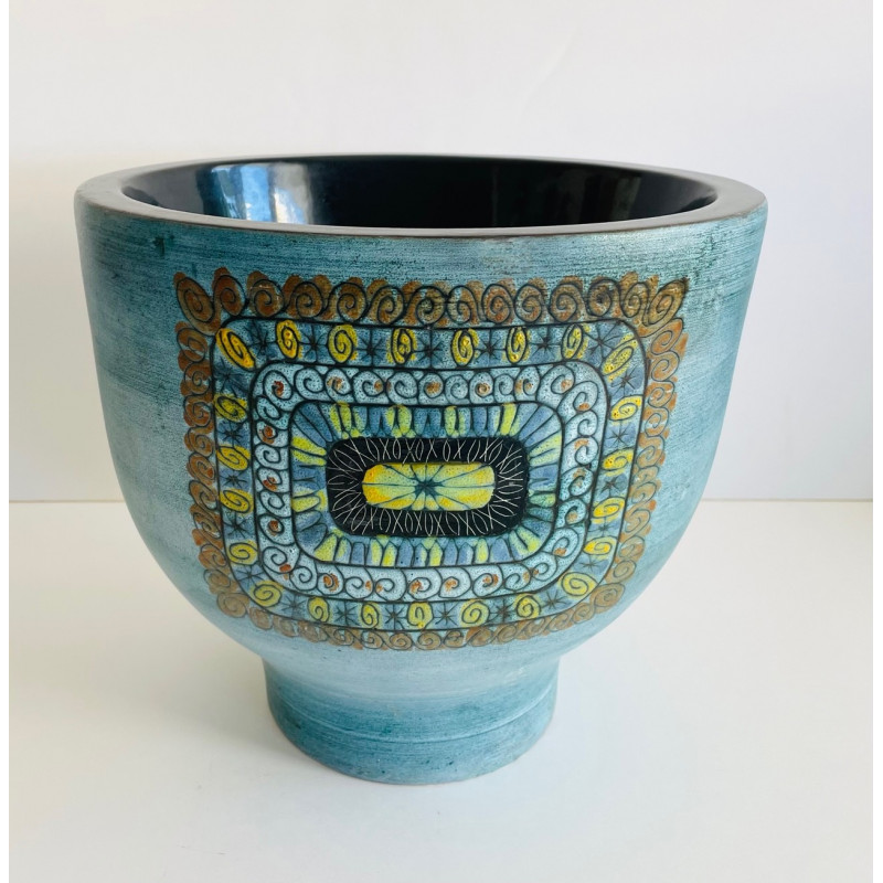 Grand vase en céramique par Jean de Lespinasse Vallauris  Années 60
