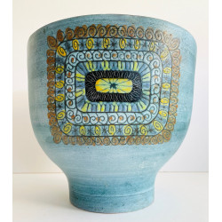 Grand vase en céramique par Jean de Lespinasse Vallauris  Années 60