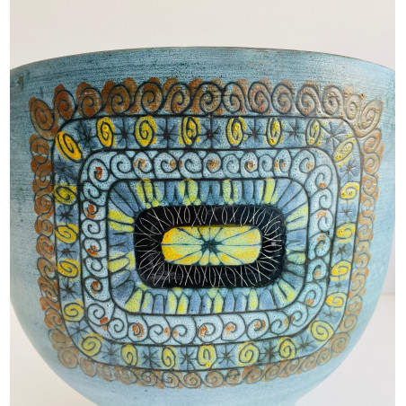 Grand vase en céramique par Jean de Lespinasse Vallauris  Années 60