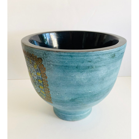 Grand vase en céramique par Jean de Lespinasse Vallauris  Années 60