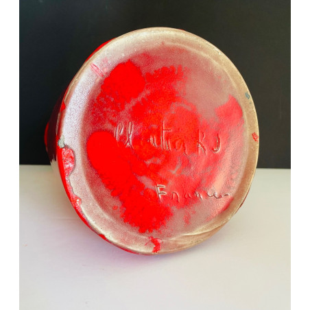 Grand vase en céramique par Robert et Jean Cloutier