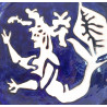 Plat en céramique dessin de Jean Lurçat poterie de Sant Vicens