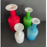 Holmegaard Otto Brauer & Per Lutken collection de 4 vases bouteilles en verre