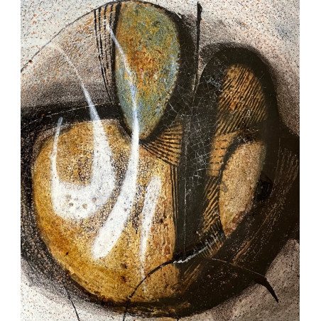 Coupe en céramique par Pierre Saint-Paul poterie de Sant Vicens