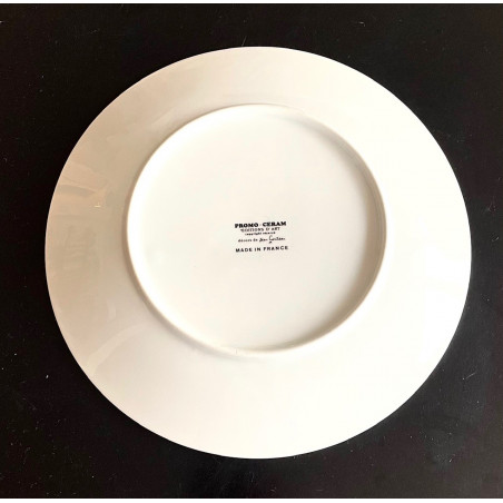 Assiette en porcelaine dessin de Jean Cocteau