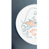 Assiette en porcelaine dessin de Jean Cocteau