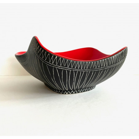 Grande coupe en céramique Jean de lespinasse Vallauris modèle N°508