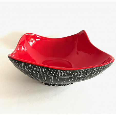 Grande coupe en céramique Jean de lespinasse Vallauris modèle N°508