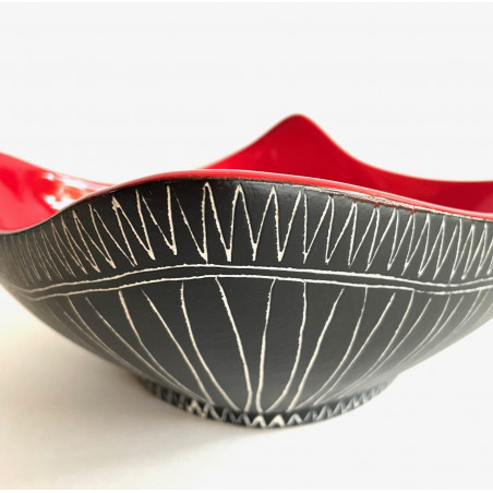 Grande coupe en céramique Jean de lespinasse Vallauris modèle N°508