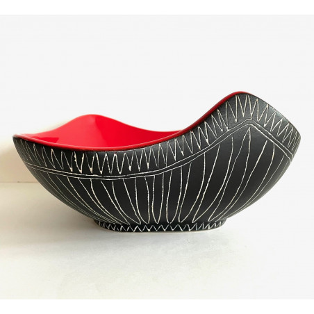 Grande coupe en céramique Jean de lespinasse Vallauris modèle N°508