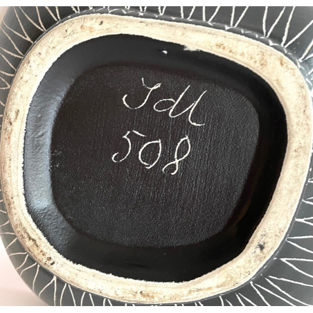 Grande coupe en céramique Jean de lespinasse Vallauris modèle N°508
