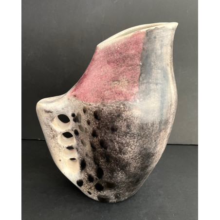 Vase pichet zoomorphe en céramique par Mado Jolain années 50