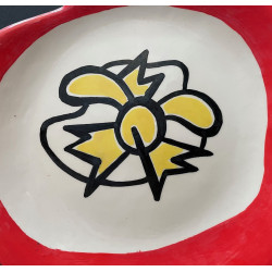 Assiette en faïence Roland Brice et Fernand Léger Biot