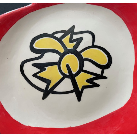 Assiette en faïence Roland Brice et Fernand Léger Biot