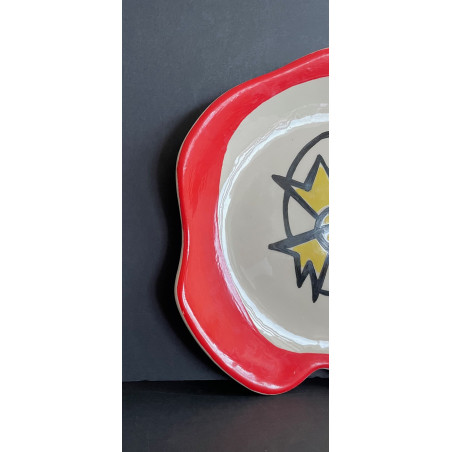 Assiette en faïence Roland Brice et Fernand Léger Biot