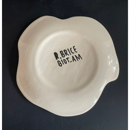 Assiette en faïence Roland Brice et Fernand Léger Biot