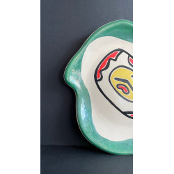 Assiette en faïence Roland AssietBrice et Fernand Léger Biot
