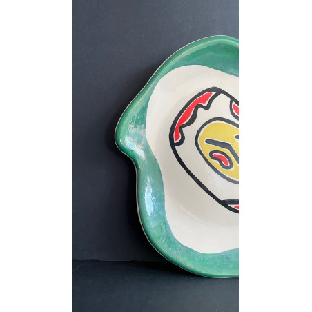 Assiette en faïence Roland AssietBrice et Fernand Léger Biot