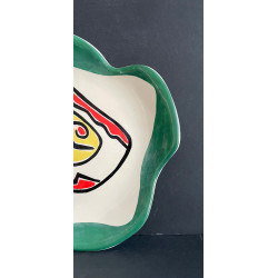 Assiette en faïence Roland AssietBrice et Fernand Léger Biot