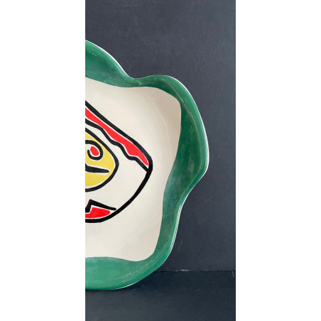 Assiette en faïence Roland AssietBrice et Fernand Léger Biot