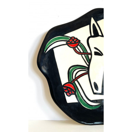 Grand plat en céramique Roland Brice et Fernand Léger